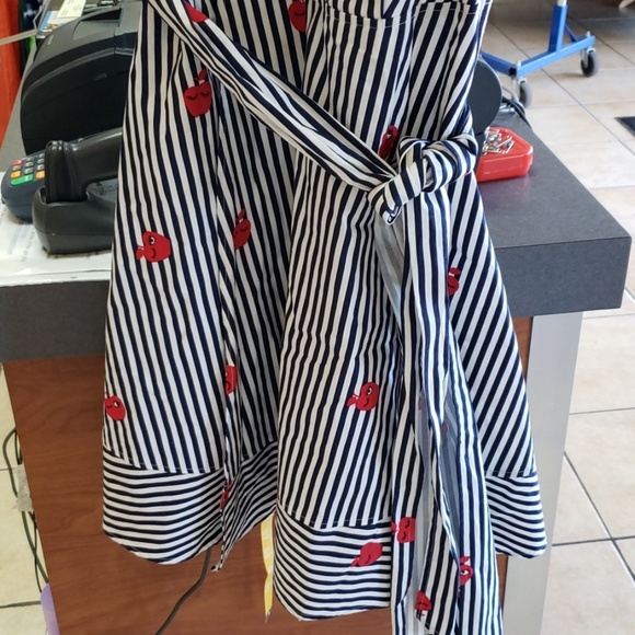 New Felicity & Coco Striped Red Apple Dress - Picture 7 of 7